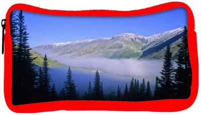 

Snoogg Eco Friendly Canvas Mountain Fog Designer Student Pen Pencil Case Coin Purse Pouch Cosmetic Makeup Bag (RED) Pouch(Multicolor)