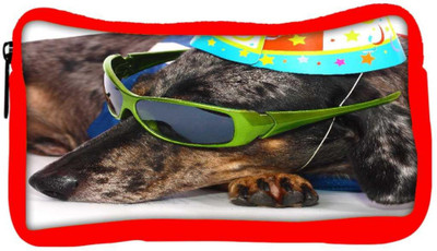 

Snoogg Eco Friendly Canvas A Dogs Life Having Fun At A Party Student Pen Pencil Case Coin Purse Pouch Cosmetic Makeup Bag (RED) Pouch(Multicolor)