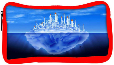 

Snoogg Eco Friendly Canvas Castle On Iceberg` 2765 Student Pen Pencil Case Coin Purse Pouch Cosmetic Makeup Bag (RED) Pouch(Multicolor)