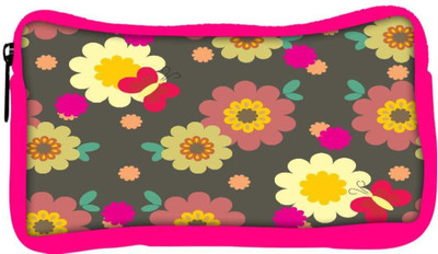 

Snoogg Eco Friendly Canvas Multicolor Pattern Designer Student Pen Pencil Case Coin Purse Pouch Cosmetic Makeup Bag (PINK) Pouch(Multicolor)