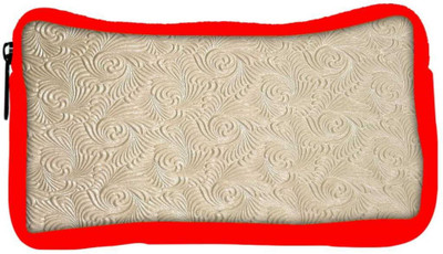 

Snoogg Eco Friendly Canvas Abstract Golden Feathers Designer Student Pen Pencil Case Coin Purse Pouch Cosmetic Makeup Bag (RED) Pouch(Multicolor)