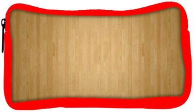 

Snoogg Eco Friendly Canvas Light Wood Floor Designer Student Pen Pencil Case Coin Purse Pouch Cosmetic Makeup Bag (RED) Pouch(Multicolor)
