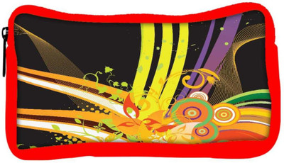 

Snoogg Eco Friendly Canvas Abstract Background Student Pen Pencil Case Coin Purse Pouch Cosmetic Makeup Bag (RED) Pouch(Multicolor)