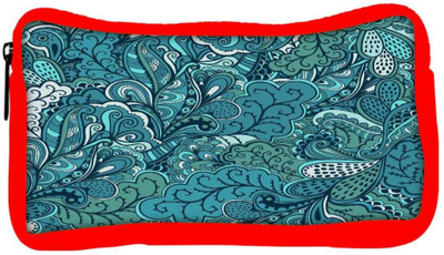 

Snoogg Eco Friendly Canvas Abstract Green Leaves Designer Student Pen Pencil Case Coin Purse Pouch Cosmetic Makeup Bag (RED) Pouch(Multicolor)
