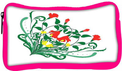 

Snoogg Eco Friendly Canvas Floral Corner Frame Student Pen Pencil Case Coin Purse Pouch Cosmetic Makeup Bag (PINK) Pouch(Multicolor)