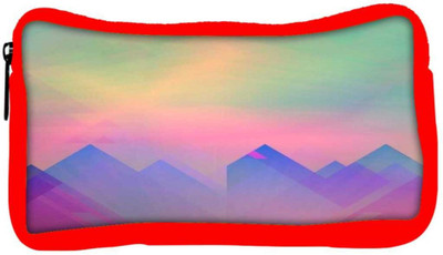 

Snoogg Eco Friendly Canvas Abstract Formations Student Pen Pencil Case Coin Purse Pouch Cosmetic Makeup Bag (RED) Pouch(Multicolor)