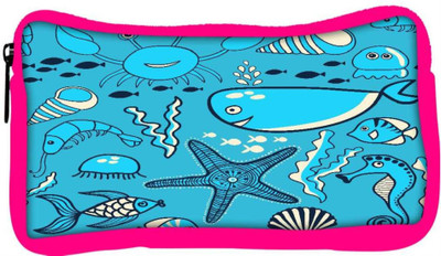 

Snoogg Eco Friendly Canvas Neon Fish Water Color Designer Student Pen Pencil Case Coin Purse Pouch Cosmetic Makeup Bag (PINK) Pouch(Multicolor)