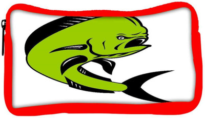 

Snoogg Eco Friendly Canvas Dorado Dolphin Fish Mahi Mahi Jumping Student Pen Pencil Case Coin Purse Pouch Cosmetic Makeup Bag (RED) Pouch(Multicolor)
