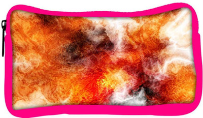 

Snoogg Eco Friendly Canvas Crazy Fire Designer Student Pen Pencil Case Coin Purse Pouch Cosmetic Makeup Bag (PINK) Pouch(Multicolor)