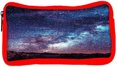 

Snoogg Eco Friendly Canvas Milkyway Space Mountain Designer Student Pen Pencil Case Coin Purse Pouch Cosmetic Makeup Bag (RED) Pouch(Multicolor)