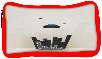 

Snoogg Eco Friendly Canvas Spaceship Designer Student Pen Pencil Case Coin Purse Pouch Cosmetic Makeup Bag (RED) Pouch(Multicolor)