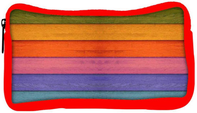 

Snoogg Eco Friendly Canvas Colourful Woods Pattern Student Pen Pencil Case Coin Purse Pouch Cosmetic Makeup Bag (RED) Pouch(Multicolor)