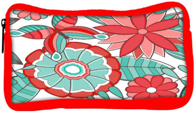 

Snoogg Eco Friendly Canvas Abstract Floral Background Student Pen Pencil Case Coin Purse Pouch Cosmetic Makeup Bag (RED) Pouch(Multicolor)