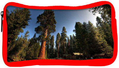 

Snoogg Eco Friendly Canvas Tall Trees Designer Student Pen Pencil Case Coin Purse Pouch Cosmetic Makeup Bag (RED) Pouch(Multicolor)