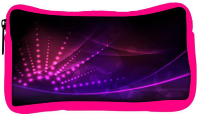 

Snoogg Eco Friendly Canvas Abstract Neon Design Designer Student Pen Pencil Case Coin Purse Pouch Cosmetic Makeup Bag (PINK) Pouch(Multicolor)