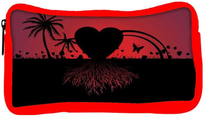 

Snoogg Eco Friendly Canvas Beach Scene And Love With Its Roots Student Pen Pencil Case Coin Purse Pouch Cosmetic Makeup Bag (RED) Pouch(Multicolor)