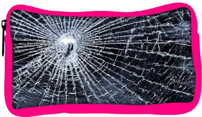 

Snoogg Eco Friendly Canvas Broken Screen Student Pen Pencil Case Coin Purse Pouch Cosmetic Makeup Bag (PINK) Pouch(Multicolor)