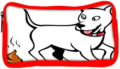 

Snoogg Eco Friendly Canvas Dog With Poo Student Pen Pencil Case Coin Purse Pouch Cosmetic Makeup Bag (RED) Pouch(Multicolor)