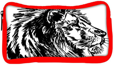

Snoogg Eco Friendly Canvas Sketch Of A Big Male African Lion Vector Illustration Student Pen Pencil Case Coin Purse Pouch Cosmetic Makeup Bag (RED) Pouch(Multicolor)