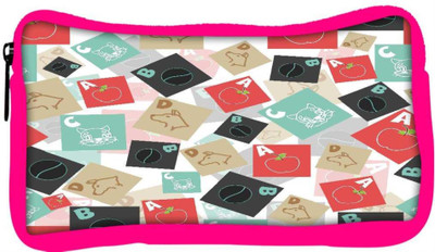 

Snoogg Eco Friendly Canvas A For Apple Designer Student Pen Pencil Case Coin Purse Pouch Cosmetic Makeup Bag (PINK) Pouch(Multicolor)