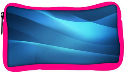 

Snoogg Eco Friendly Canvas Blue Waves Pattern Designer Student Pen Pencil Case Coin Purse Pouch Cosmetic Makeup Bag (PINK) Pouch(Multicolor)