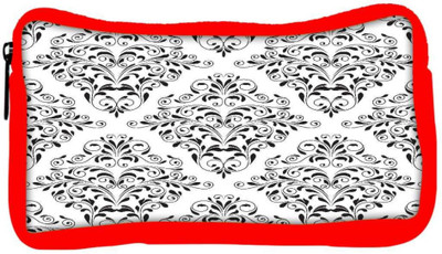 

Snoogg Eco Friendly Canvas Grey Leafy Pattern Designer Student Pen Pencil Case Coin Purse Pouch Cosmetic Makeup Bag (RED) Pouch(Multicolor)
