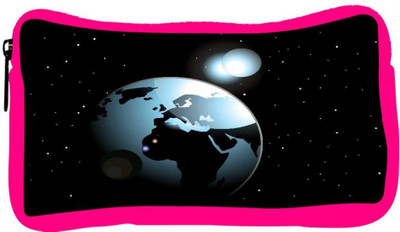 

Snoogg Eco Friendly Canvas Background With Space In Earth Student Pen Pencil Case Coin Purse Pouch Cosmetic Makeup Bag (PINK) Pouch(Multicolor)