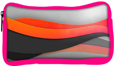 

Snoogg Eco Friendly Canvas Light Waves Designer Student Pen Pencil Case Coin Purse Pouch Cosmetic Makeup Bag (PINK) Pouch(Multicolor)