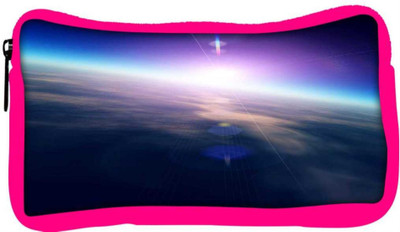 

Snoogg Eco Friendly Canvas Sunrise From Space Student Pen Pencil Case Coin Purse Pouch Cosmetic Makeup Bag (PINK) Pouch(Multicolor)