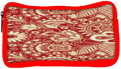 

Snoogg Eco Friendly Canvas Floral Red And White Student Pen Pencil Case Coin Purse Pouch Cosmetic Makeup Bag (RED) Pouch(Multicolor)