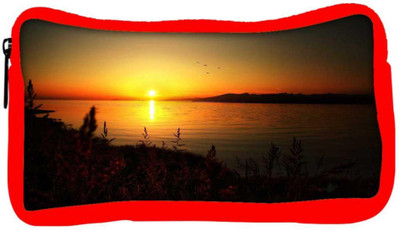 

Snoogg Eco Friendly Canvas Sun Rising Designer Student Pen Pencil Case Coin Purse Pouch Cosmetic Makeup Bag (RED) Pouch(Multicolor)