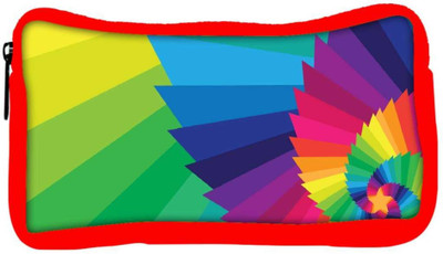 

Snoogg Eco Friendly Canvas Multicolor Star Designer Student Pen Pencil Case Coin Purse Pouch Cosmetic Makeup Bag (RED) Pouch(Multicolor)