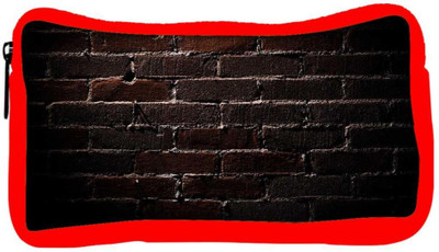 

Snoogg Eco Friendly Canvas Bricks Wall Designer Student Pen Pencil Case Coin Purse Pouch Cosmetic Makeup Bag (RED) Pouch(Multicolor)