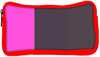 

Snoogg Eco Friendly Canvas Multicolor Pattern Designer Student Pen Pencil Case Coin Purse Pouch Cosmetic Makeup Bag (RED) Pouch(Multicolor)