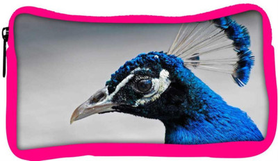 

Snoogg Eco Friendly Canvas Blue Peacock Designer Student Pen Pencil Case Coin Purse Pouch Cosmetic Makeup Bag (PINK) Pouch(Multicolor)