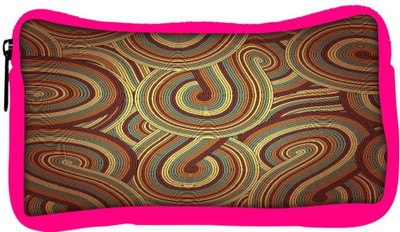 

Snoogg Eco Friendly Canvas Brown Pattern Layer Designer Student Pen Pencil Case Coin Purse Pouch Cosmetic Makeup Bag (PINK) Pouch(Multicolor)
