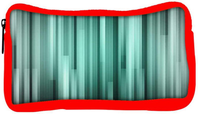 

Snoogg Eco Friendly Canvas Black And Grey Strips Designer Student Pen Pencil Case Coin Purse Pouch Cosmetic Makeup Bag (RED) Pouch(Multicolor)