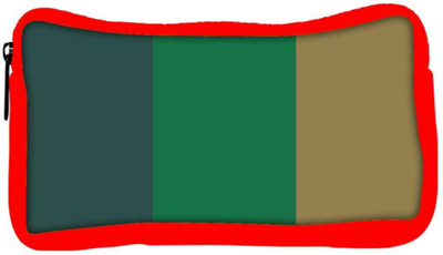 

Snoogg Eco Friendly Canvas Multicolor Pattern Designer Student Pen Pencil Case Coin Purse Pouch Cosmetic Makeup Bag (RED) Pouch(Multicolor)