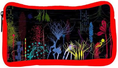 

Snoogg Eco Friendly Canvas Paint Splash Designer Student Pen Pencil Case Coin Purse Pouch Cosmetic Makeup Bag (RED) Pouch(Multicolor)
