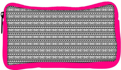 

Snoogg Eco Friendly Canvas Aztec Black And White Student Pen Pencil Case Coin Purse Pouch Cosmetic Makeup Bag (PINK) Pouch(Multicolor)
