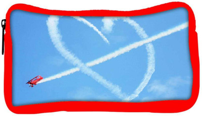 

Snoogg Eco Friendly Canvas Airplane Fly Heart Designer Student Pen Pencil Case Coin Purse Pouch Cosmetic Makeup Bag (RED) Pouch(Multicolor)