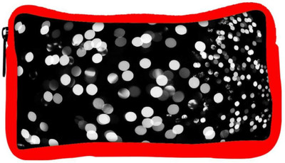 

Snoogg Eco Friendly Canvas Black And White Spots Designer Student Pen Pencil Case Coin Purse Pouch Cosmetic Makeup Bag (RED) Pouch(Multicolor)