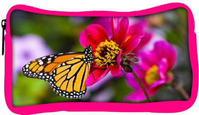 

Snoogg Eco Friendly Canvas Yellow Butterfly In Shoo Flower Designer Student Pen Pencil Case Coin Purse Pouch Cosmetic Makeup Bag (PINK) Pouch(Multicolor)