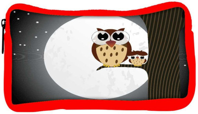 

Snoogg Eco Friendly Canvas Owl Sit On Branch With Baby Owl Student Pen Pencil Case Coin Purse Pouch Cosmetic Makeup Bag (RED) Pouch(Multicolor)