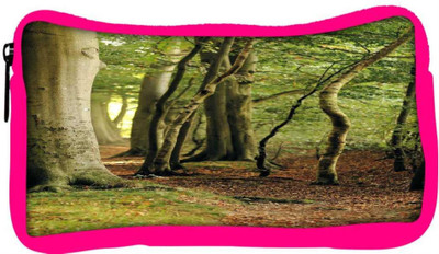 

Snoogg Eco Friendly Canvas Beach Forest Trees Green Nature Designer Student Pen Pencil Case Coin Purse Pouch Cosmetic Makeup Bag (PINK) Pouch(Multicolor)