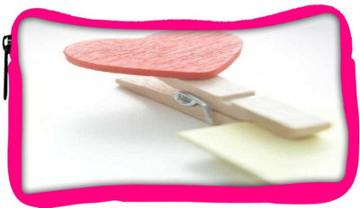 

Snoogg Eco Friendly Canvas Throw Your Heart Student Pen Pencil Case Coin Purse Pouch Cosmetic Makeup Bag (PINK) Pouch(Multicolor)
