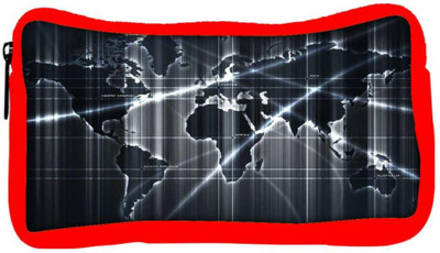 

Snoogg Eco Friendly Canvas Black Map Designer Student Pen Pencil Case Coin Purse Pouch Cosmetic Makeup Bag (RED) Pouch(Multicolor)