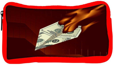 

Snoogg Eco Friendly Canvas Burning Dollar Vector Concept Student Pen Pencil Case Coin Purse Pouch Cosmetic Makeup Bag (RED) Pouch(Multicolor)