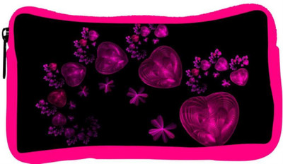 

Snoogg Eco Friendly Canvas Happy Valentine Heart Designer Student Pen Pencil Case Coin Purse Pouch Cosmetic Makeup Bag (PINK) Pouch(Multicolor)
