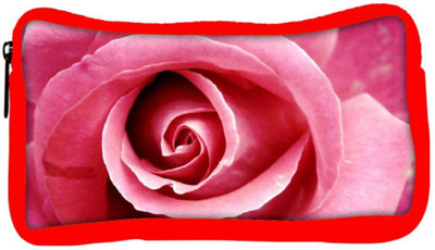 

Snoogg Eco Friendly Canvas Pink Rose Designer Student Pen Pencil Case Coin Purse Pouch Cosmetic Makeup Bag (RED) Pouch(Multicolor)